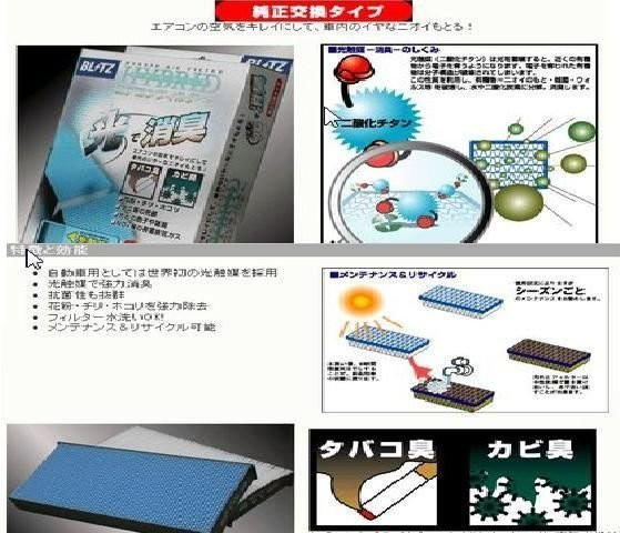 BLITZ光觸媒冷氣濾網HA106型號 PREVIA CAMRY IS LS GS YARIS PRIUS RAV4 WISH BLITZ