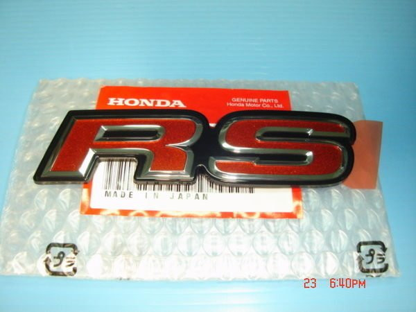HONDA本田(純正)FIT 後RS標誌